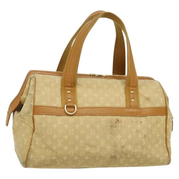 LOUIS VUITTON Monogram Mini Josephine GM Hand Bag Beige M92310 LV Auth 134543 - Picture 1 of 15